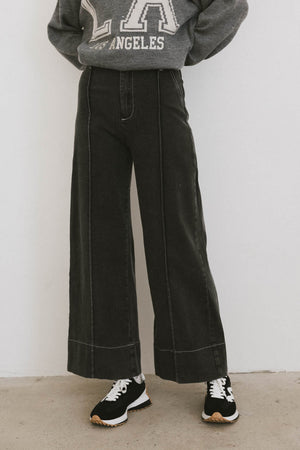 Emmaline Wide Leg Jeans in Black - FINAL SALE