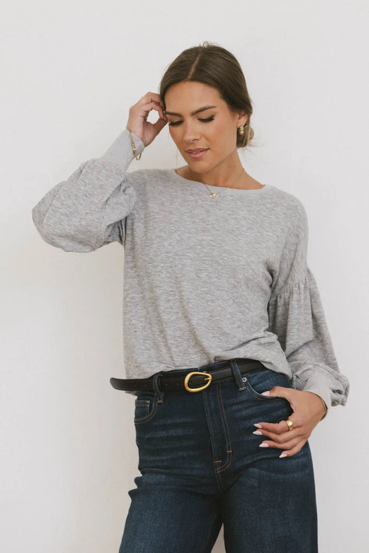 Basic top in grey 