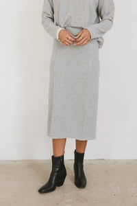 Midi skirt in grey 