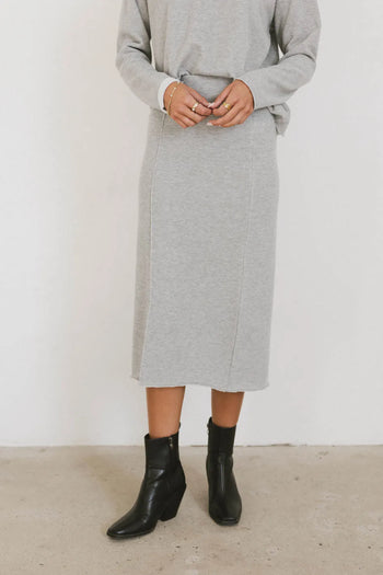 Midi skirt in grey 
