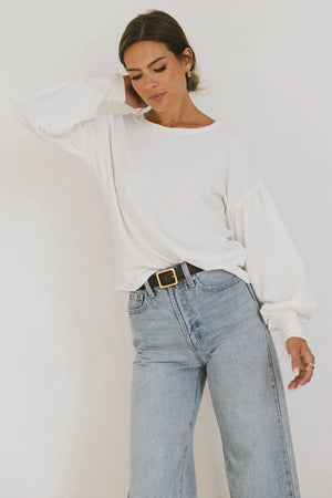 Kaori Top in White - FINAL SALE