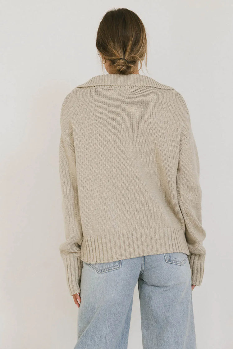 Plain color top  in taupe 