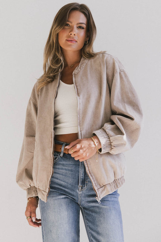 OVERSIZED BOMBER JACKET