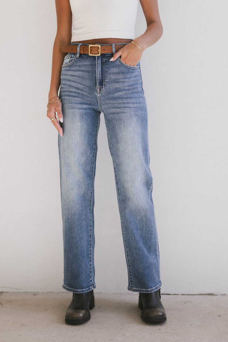 medium wash jeans