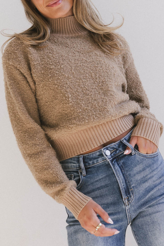 tan knit sweater