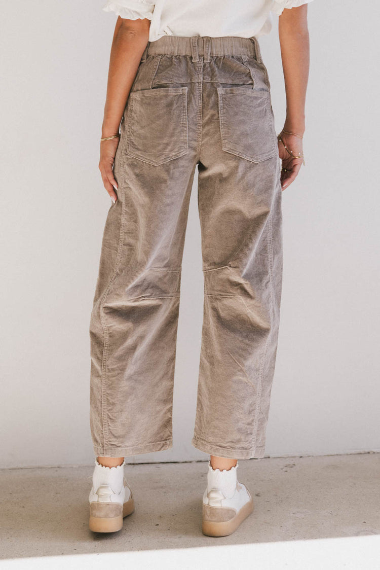 corduroy pants in tan