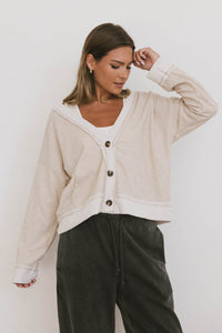 button front cardigan