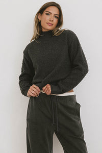 charcoal sweater