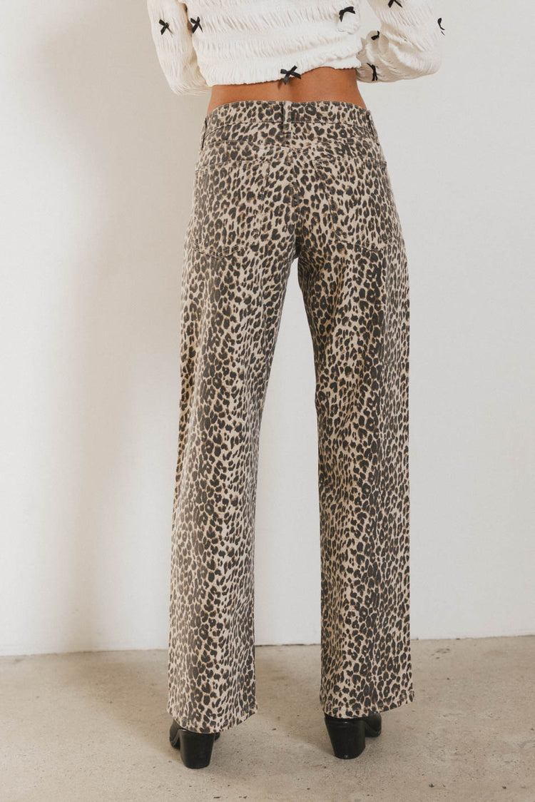 leopard print jeans