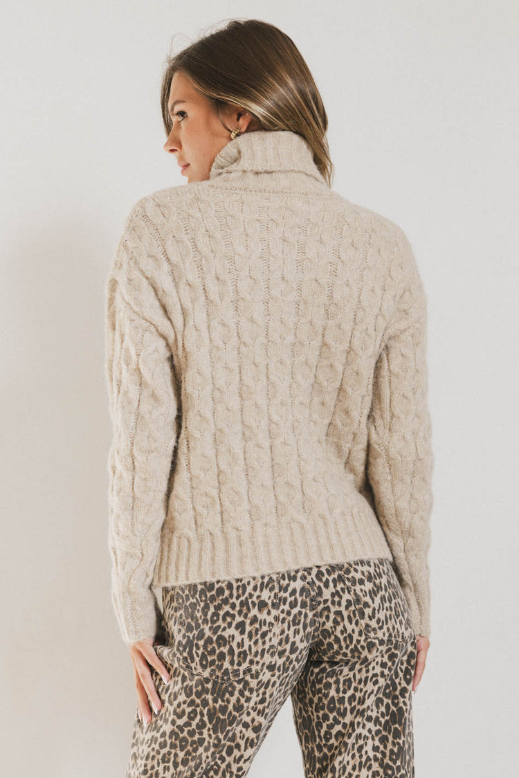 KNIT SWEATER WITH TURTLENECK