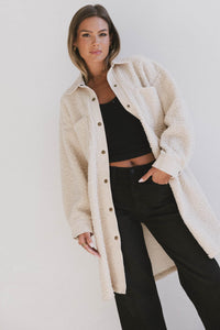 sherpa detail coat