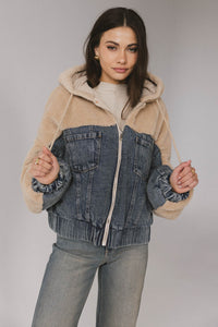 denim sherpa jacket