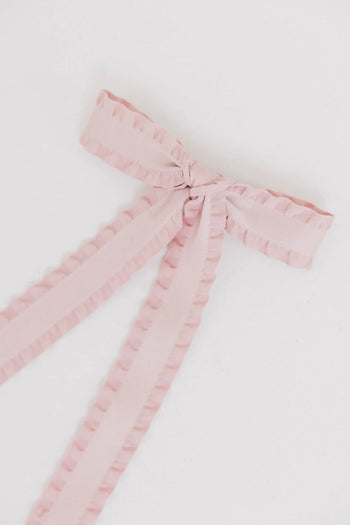 Pink long tail bow