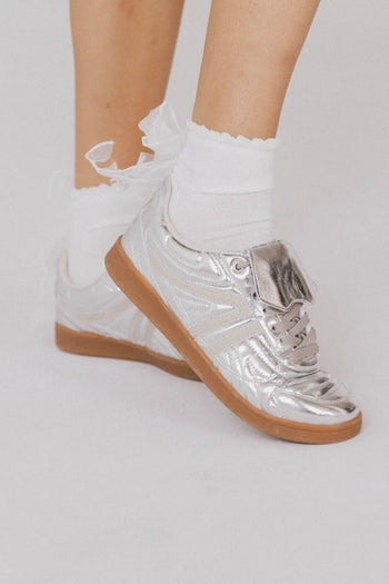 White socks with sheer bows 