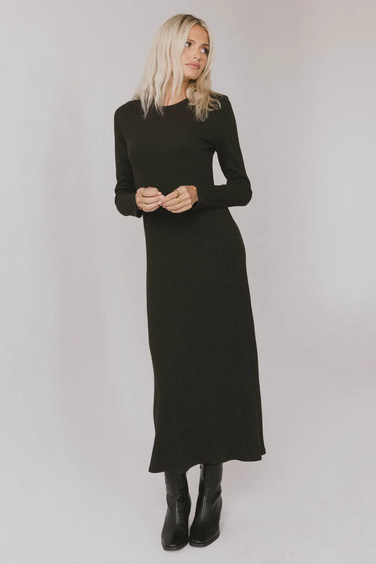 Long sleeves dress in black 