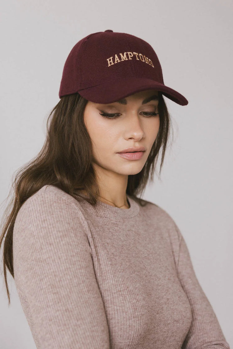 Burgundy hat 