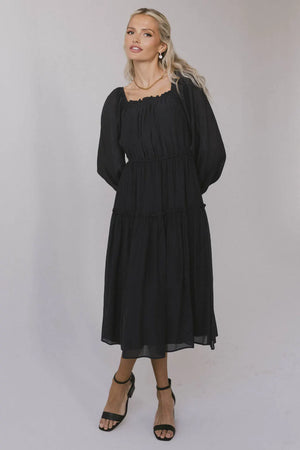 Finnian Midi Dress in Navy - FINAL SALE