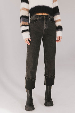 Alcott Cuffed Straight Leg Jeans