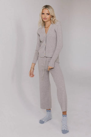 Evelise Ribbed Pants in Grey