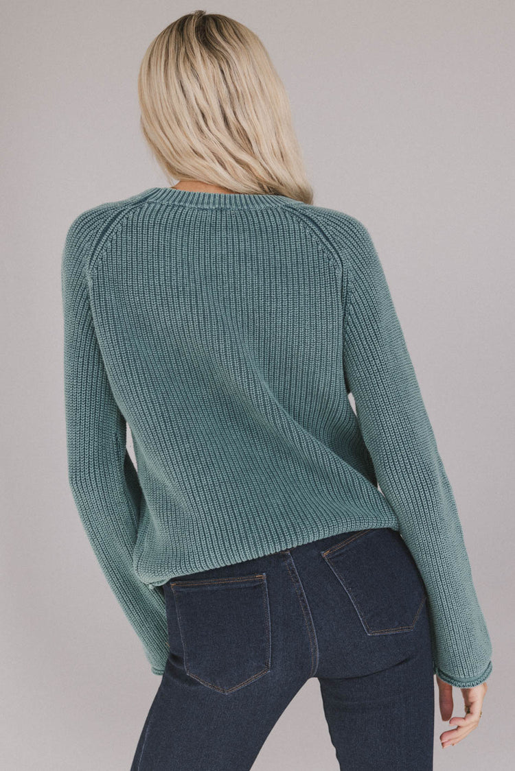 ribbed knit sweater