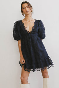 low v lace dress