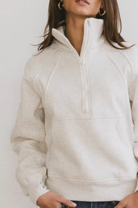 Half zip sweater in grey 