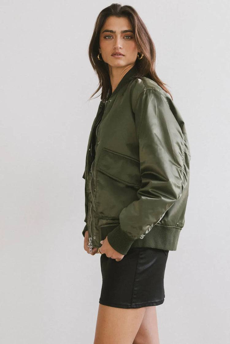 Long sleeves bomber jacket 