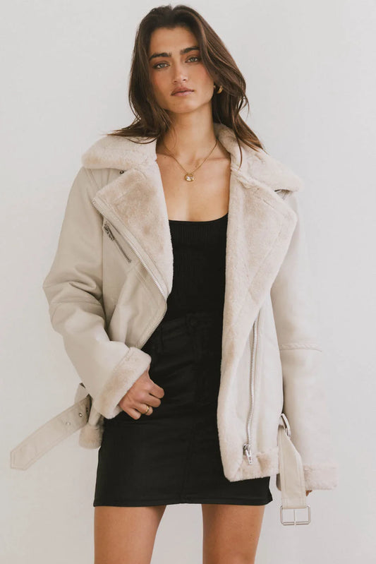 Jacket in oatmeal color 