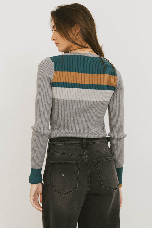 COLORBLOCK RIBBED TOP