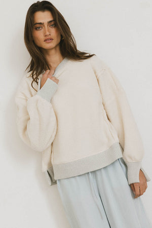 Gracyn Sherpa Crewneck - FINAL SALE
