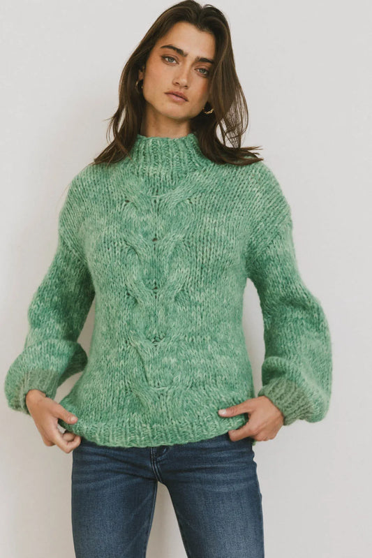 Mock neck sweater