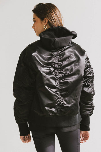 bomber jacket in black