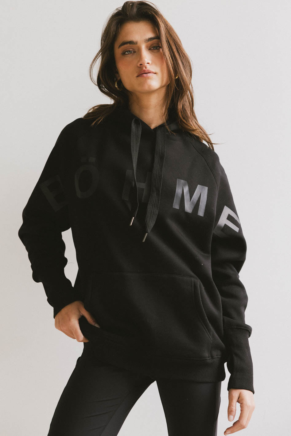 black bohme graphic hoodie