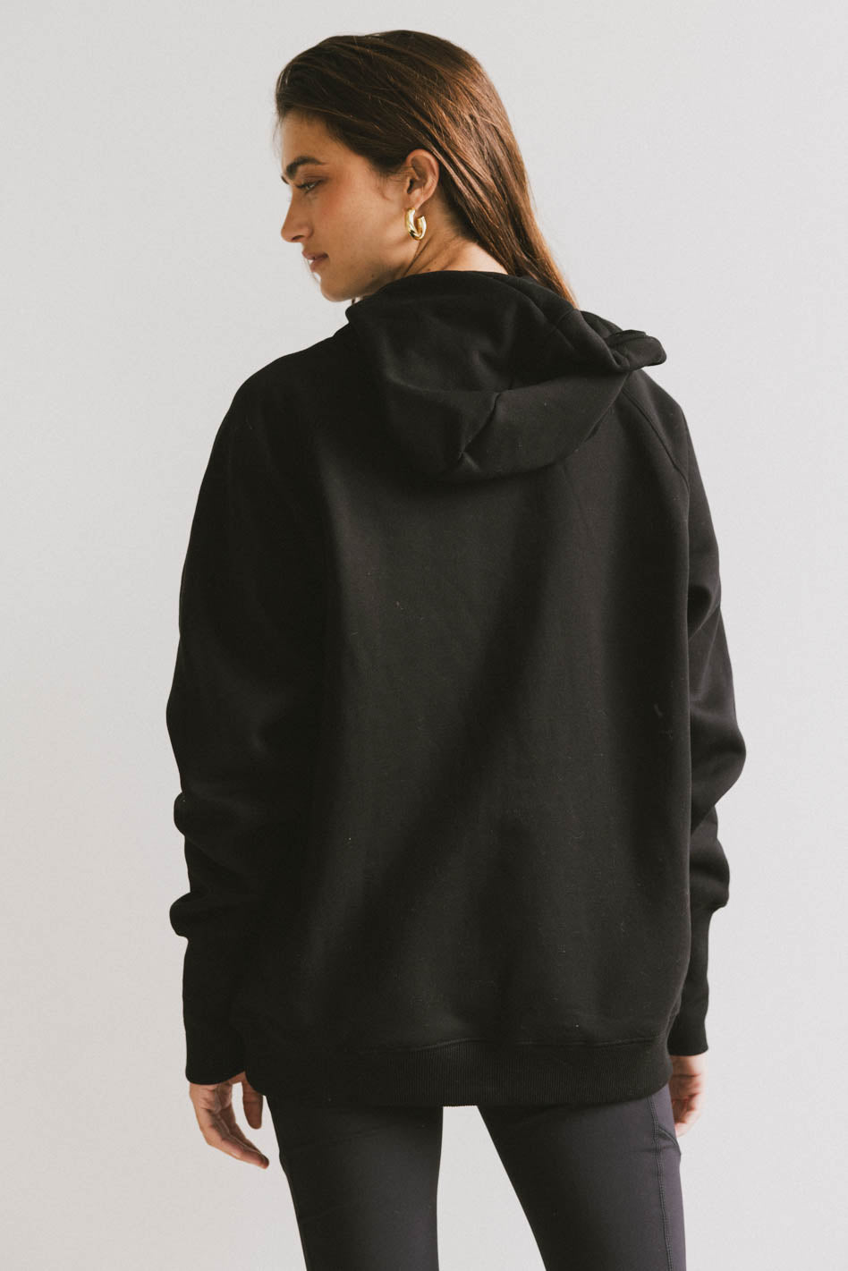 black hoodie