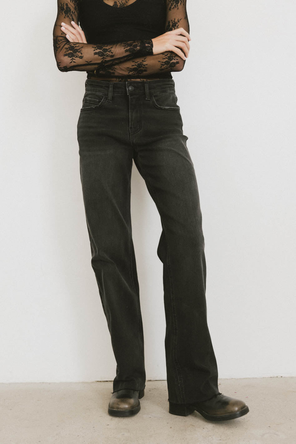 BLACK DENIM JEANS
