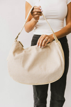 Toulouse Woven Tote in Ivory