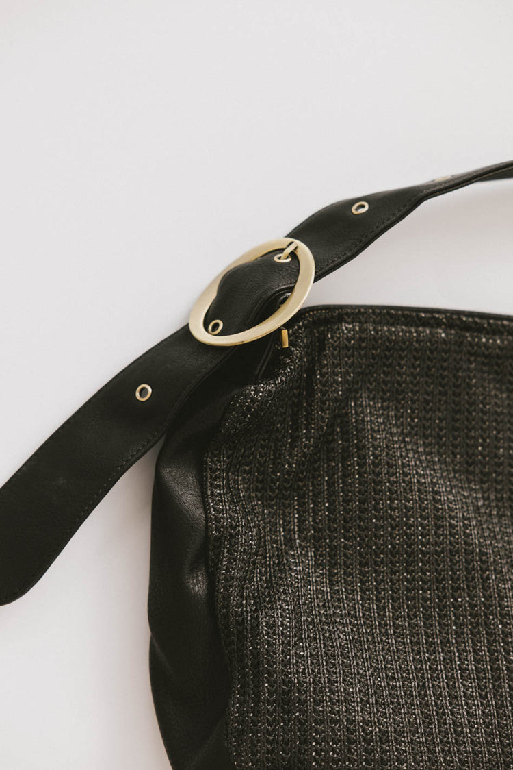 BLACK BUCKLE TOTE