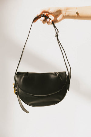 Rumble Vegan Leather Bag in Black - FINAL SALE