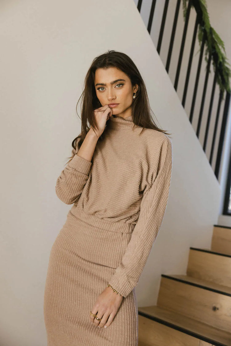 Mock neck dress 