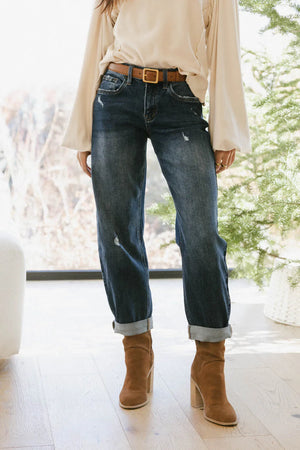 Tara Cuffed Barrel Jeans