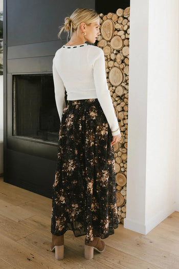 Black midi skirt 