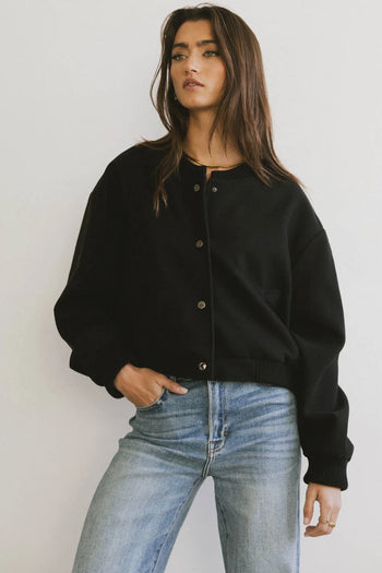 Long sleeves jacket in black 