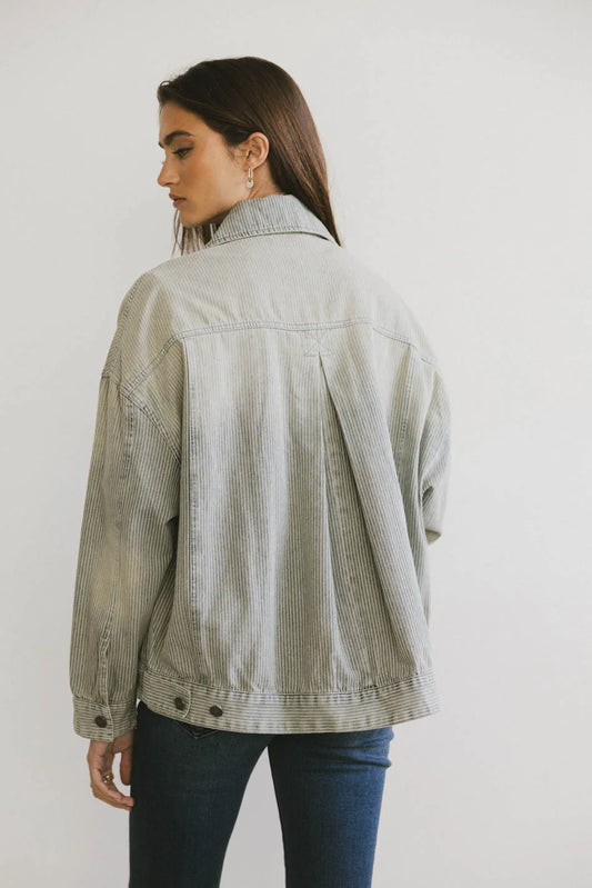 Denim jacket in light wash 