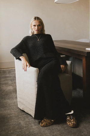 Charlotte Knit Sweater in Black - FINAL SALE