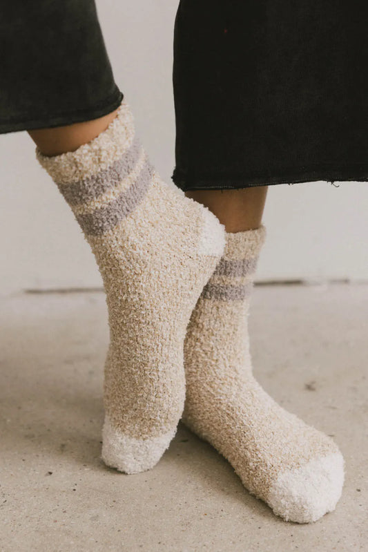 Socks in beige 