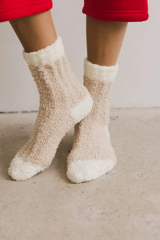 Socks in beige 