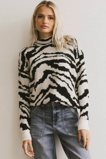 Long sleeves sweater in black 