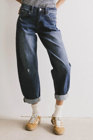 Tara Cuffed Barrel Jeans