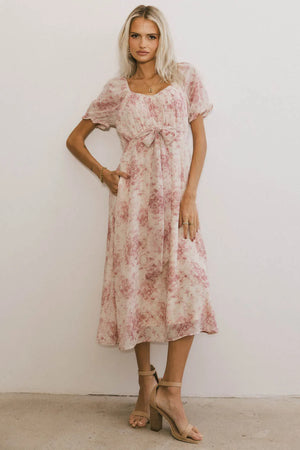 Janie Waist Tie Midi Dress - FINAL SALE