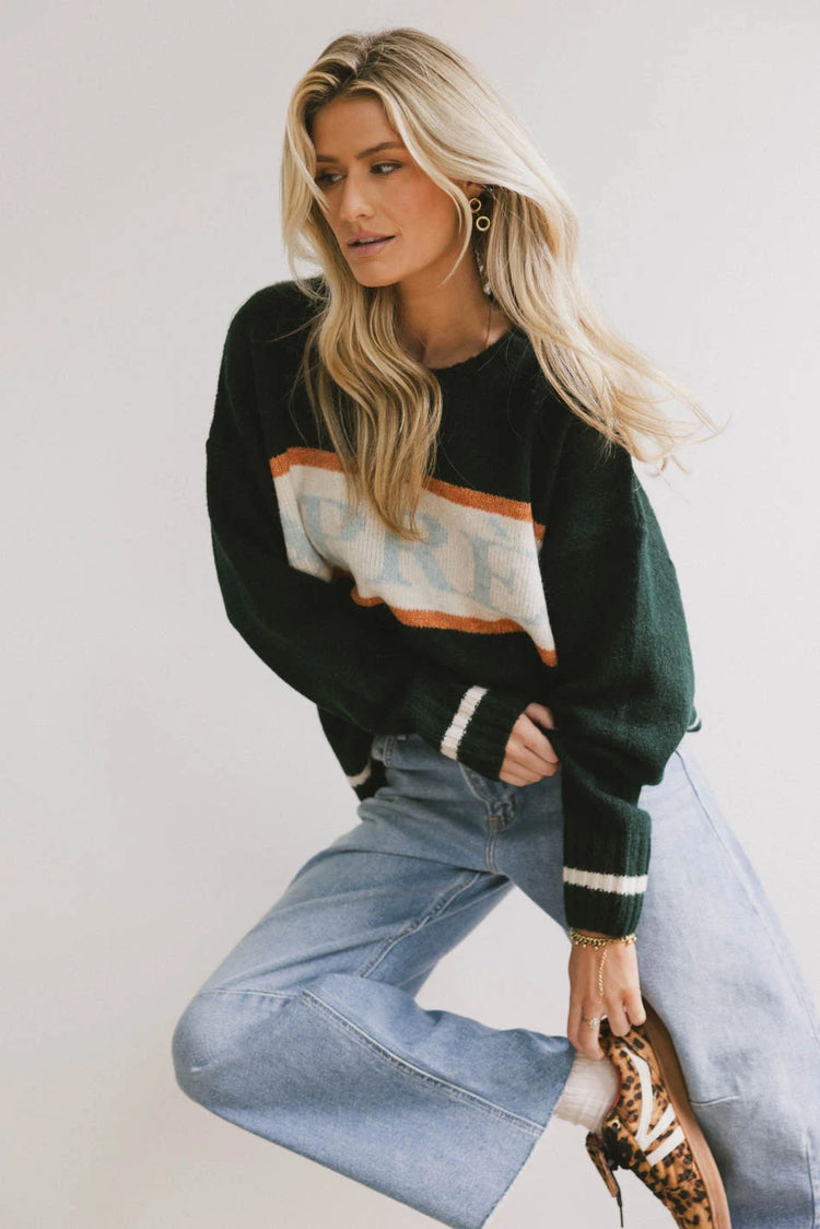 graphic sweater